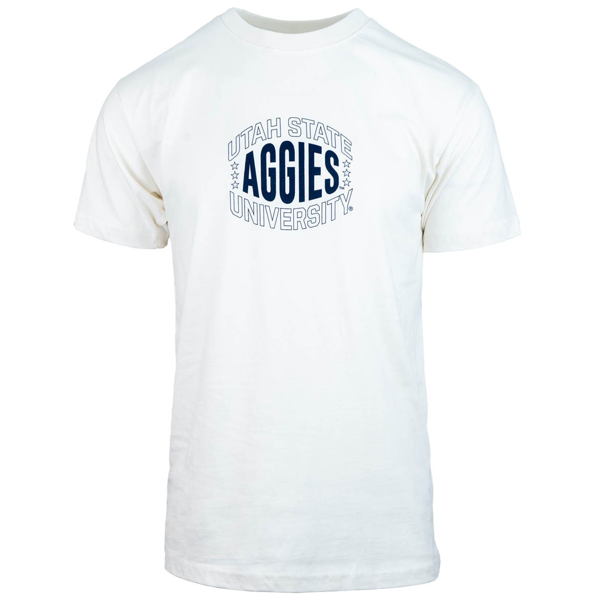 Utah State Aggies stars unisex white t-shirt